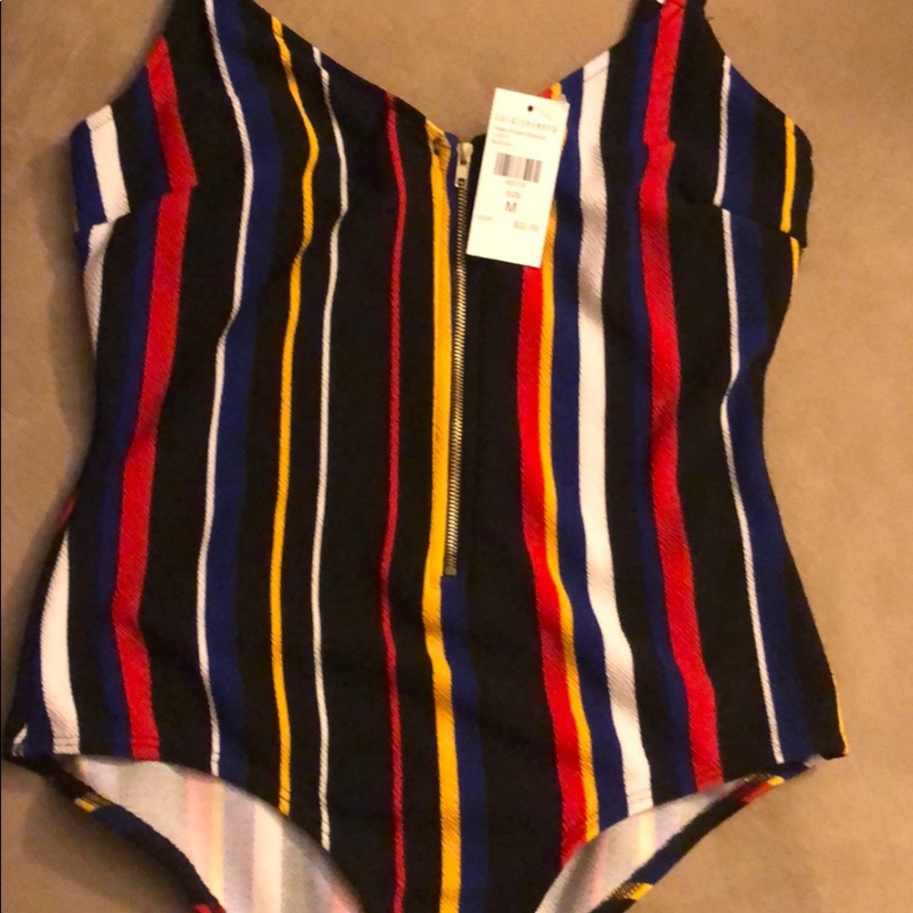 Fashion Nova Striped Bodysuit